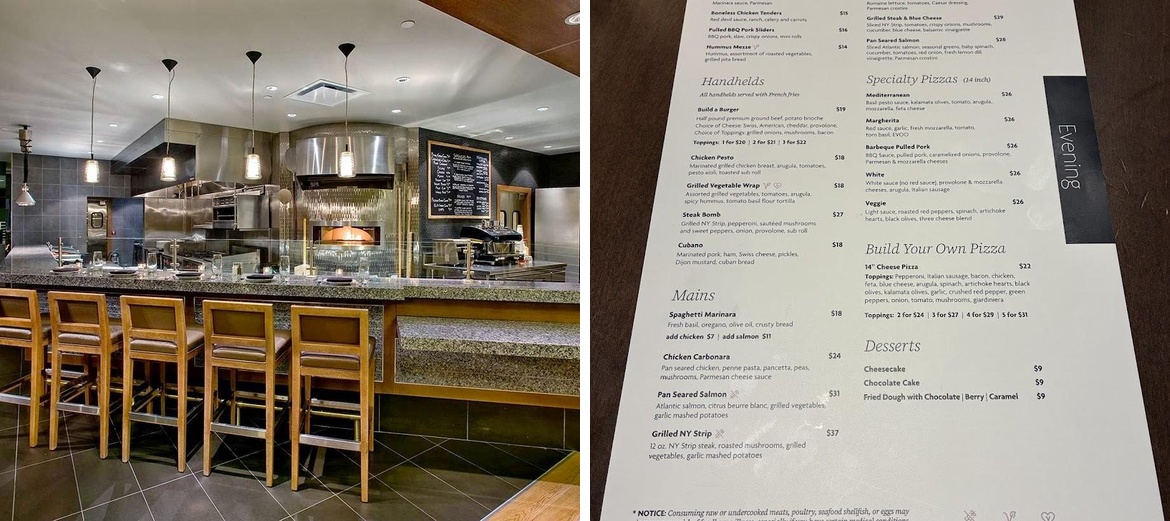 Chicago Fire Oven Restaurant Menu